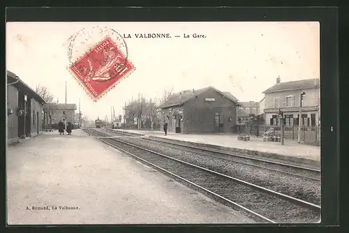 AK La Valbonne, La Gare