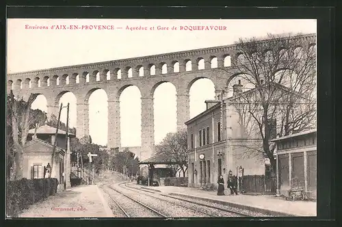 AK Roquefavour, Aqueduc et Gare