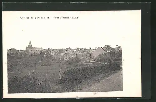 AK Illy, Vue générale aprés Cyclone 1905
