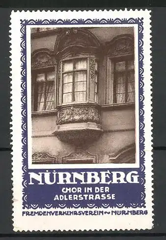 Reklamemarke Nürnberg, Chor in der Adlerstrasse