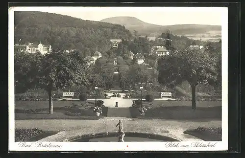 AK Bad Brückenau, Blick vom Schlosshotel