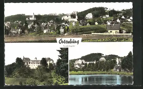 AK Ortenburg in Niederbayern, Ortstotale, Uferpartie