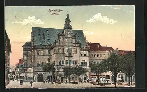 AK Schweinfurt am Main, vor dem Rathaus