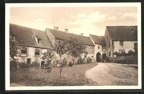 AK Rothenfels am Main, auf dem Äusseren Burghof, Deutsches Quickbornhaus