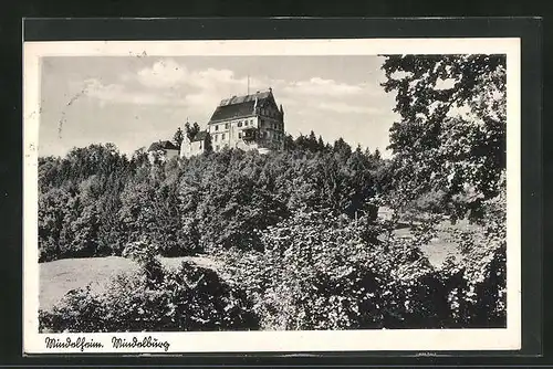 AK Mindelheim, Blick hinauf zum Schloss