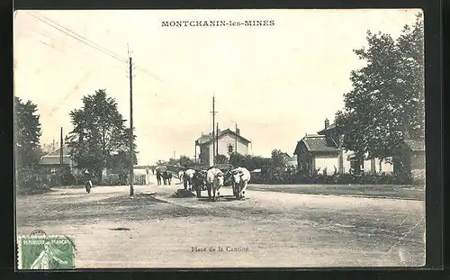 AK Montchanin-les-Mines, Place de la Cantine