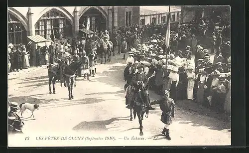 AK Cluny, les Fetes 1910, Un Échevin