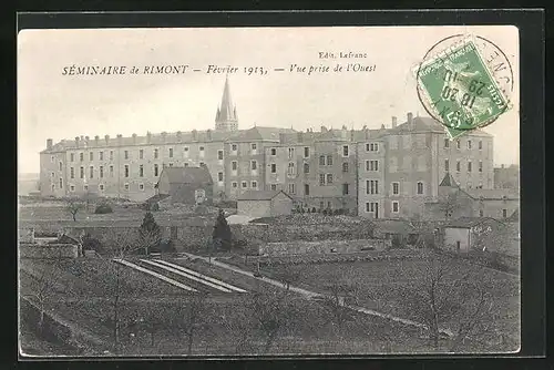 AK Séminaire-de-Rimont, Vue prise de l'Ouest 1913