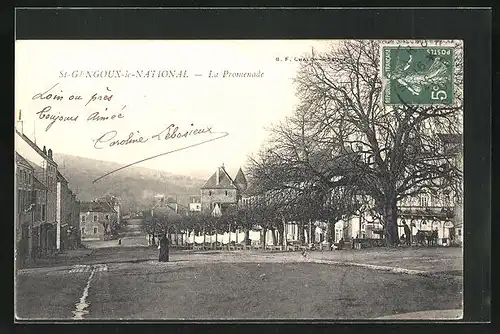 AK Saint-Gengoux-le-National, la Promenade