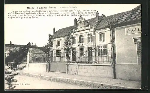 AK Malay-le-Grand, Ecoles et Mairie