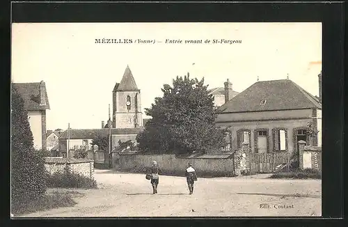 AK Mézilles, Entrée venant de Saint-Fargeau