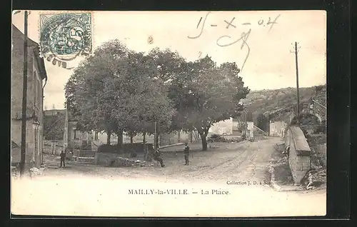 AK Mailly-la-Ville, la Place