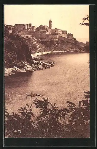 AK Bastia, la Citadelle vue de la route de Corte