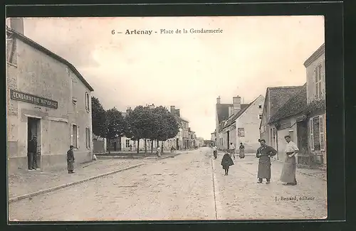 AK Artenay, Place de la Gendarmerie