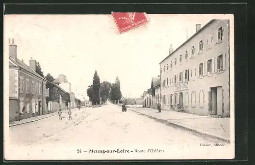 AK Meung-sur-Loire, Route d`Orléans, Gendarmerie Nationale