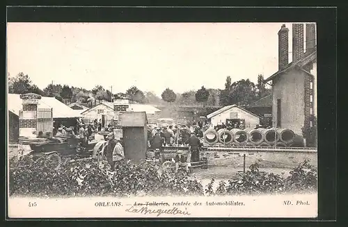 AK Orleans, Les Tuileries, rentrée des Automobilistes