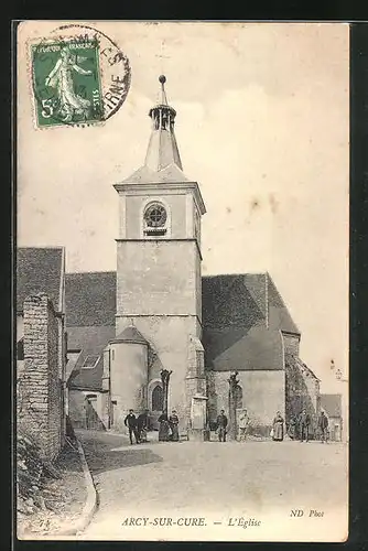 AK Arcy-sur-Cure, L`Église