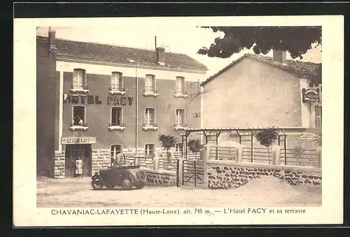 AK Chavaniac-Lafayette, L`Hotel Facy et sa terrasse