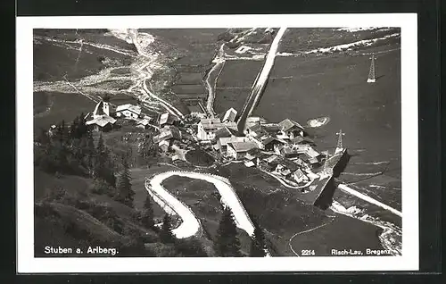 AK Stuben a. Arlberg, Fliegeraufnahme