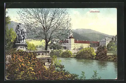 AK Lilienfeld, Denkmal am Wasser