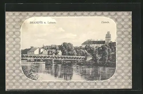 AK Brandys, Flusspartie mit Brücke