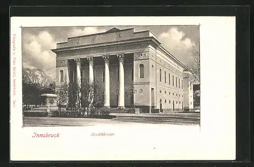 AK Innsbruck, Blick auf das Stadttheater