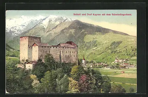 AK Kaprun, Schloss mit dem Schmiedingerkees