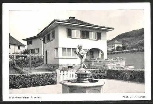 AK Zwingenberg / Hessen, Wohnhaus eines Arbeiters