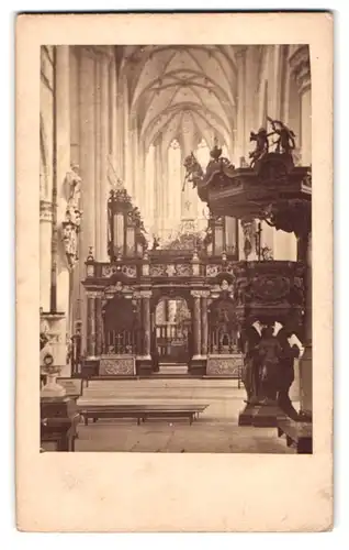 Fotografie unbekannter Fotograf, Ansicht Antwerpen, Eglise de St-Jacques, Nef du milieu