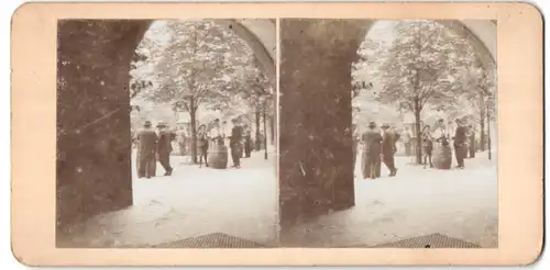 Fotografie unbekannter Fotograf, Ansicht München, Partie im Hofbräuhaus 1901