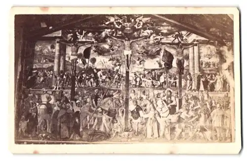 Fotografie Nessi, Como, Vicolo Casnati 516, Gemälde Kreuzigung Christus