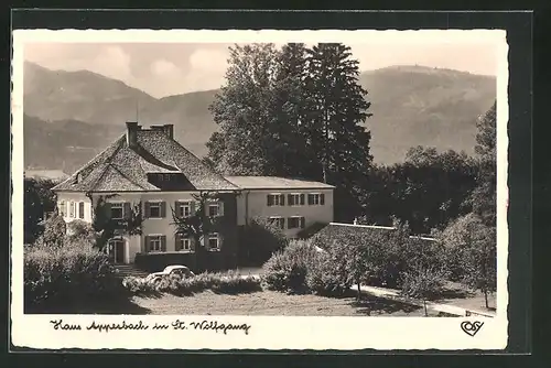 AK St. Wolfgang, Haus Appesbach im Sonnenschein