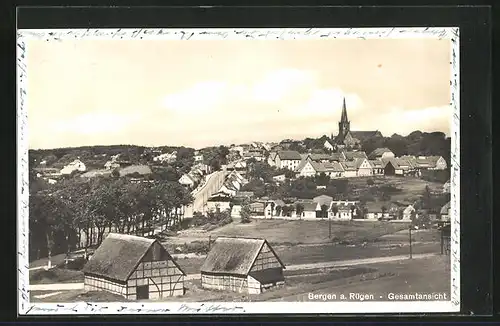 AK Bergen a. Rügen, Gesamtansicht