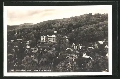 AK Bad Liebenstein i. Thür. Blick vom Aschenberg