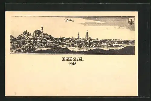 AK Belzig, Ortsansicht um 1492