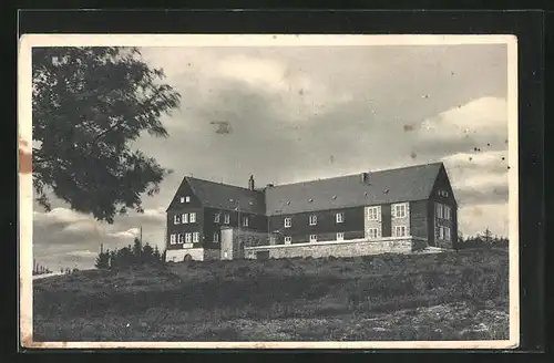 AK Aschberg / Vogtland, Deutsche Jugendherberge auf dem Aschberg