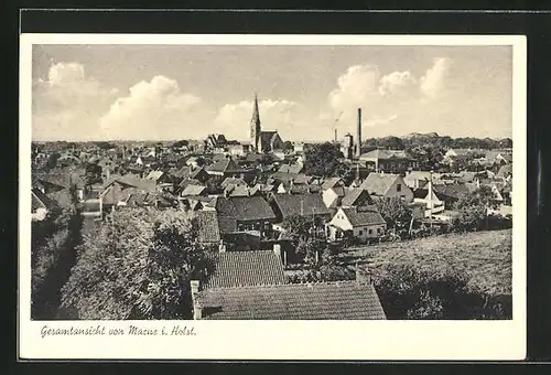 AK Marne i. Holst., Gesamtansicht der Ortschaft