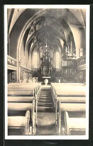 AK Ziegelheim, Das Innere der Kirche