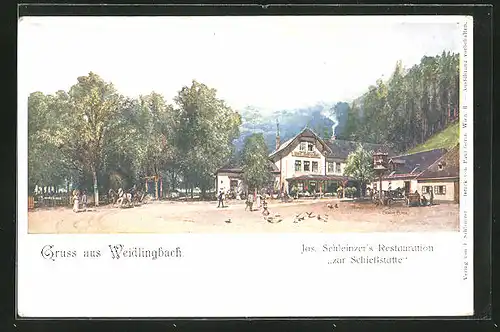 AK Weidlingbach, Jos. Schleinzer`s Restaurant zur Schiessstätte