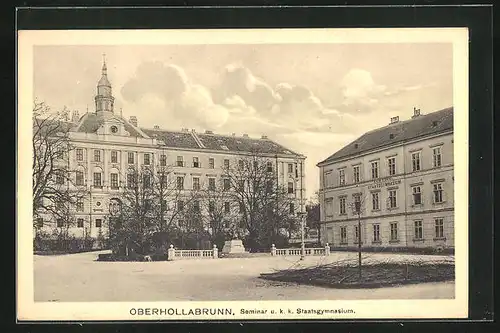 AK Oberhollabrunn, Seminar u. k. k. Staatsgymnasium