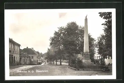 AK Schrems, Hauptplatz mit Denkmal