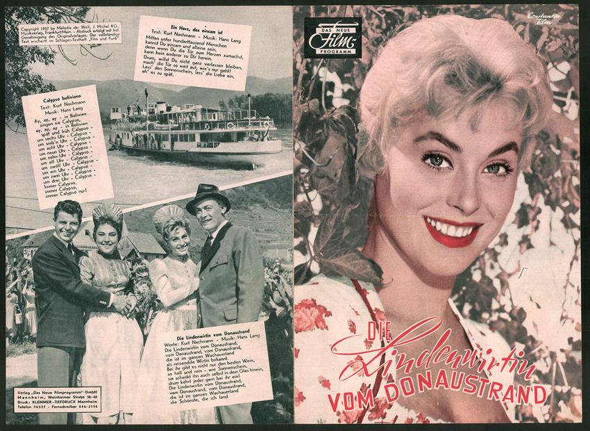 Filmprogramm DNF, Die Lindenwirtin vom Donaustrand, Marianne Hold, Claus Holm, Regie Hans Quest Filmprogramm DNF, Die Lindenwirtin vom Donaustrand, Marianne Hold, Claus Holm, Regie Hans Quest
