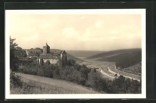 AK Rothenfels / Main, Blick über die Burg ins Maintal