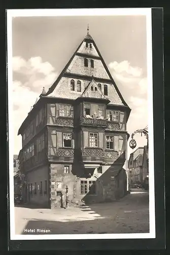 AK Miltenberg / Main, Hotel Riesen im Sonnenschein