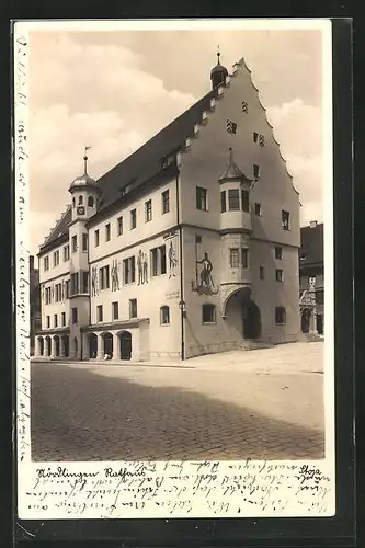 AK Nördlingen, Ansicht vom Rathaus