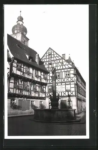 AK Forchheim, Rathaus und Brunnen