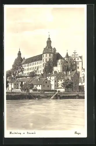 AK Neuburg / Donau, Blick zum Schloss