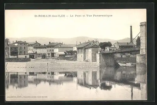 AK St-Romain-des-Iles, Le Pont et Vue Panoramique