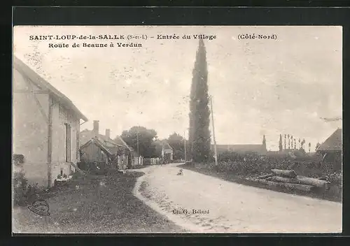 AK Saint-Loup-de-la-Salle, Entrée du Village