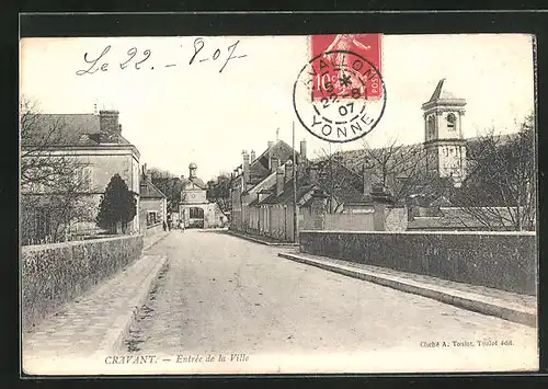 AK Cravant, Entrée de la Ville